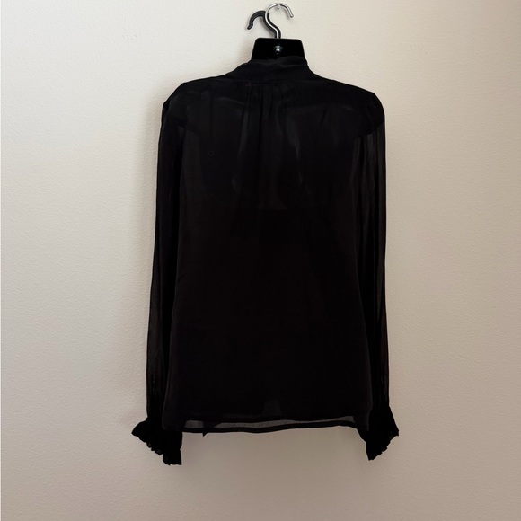 Scotch & Soda Black Bow Tie Blouse - Picture 4 of 9